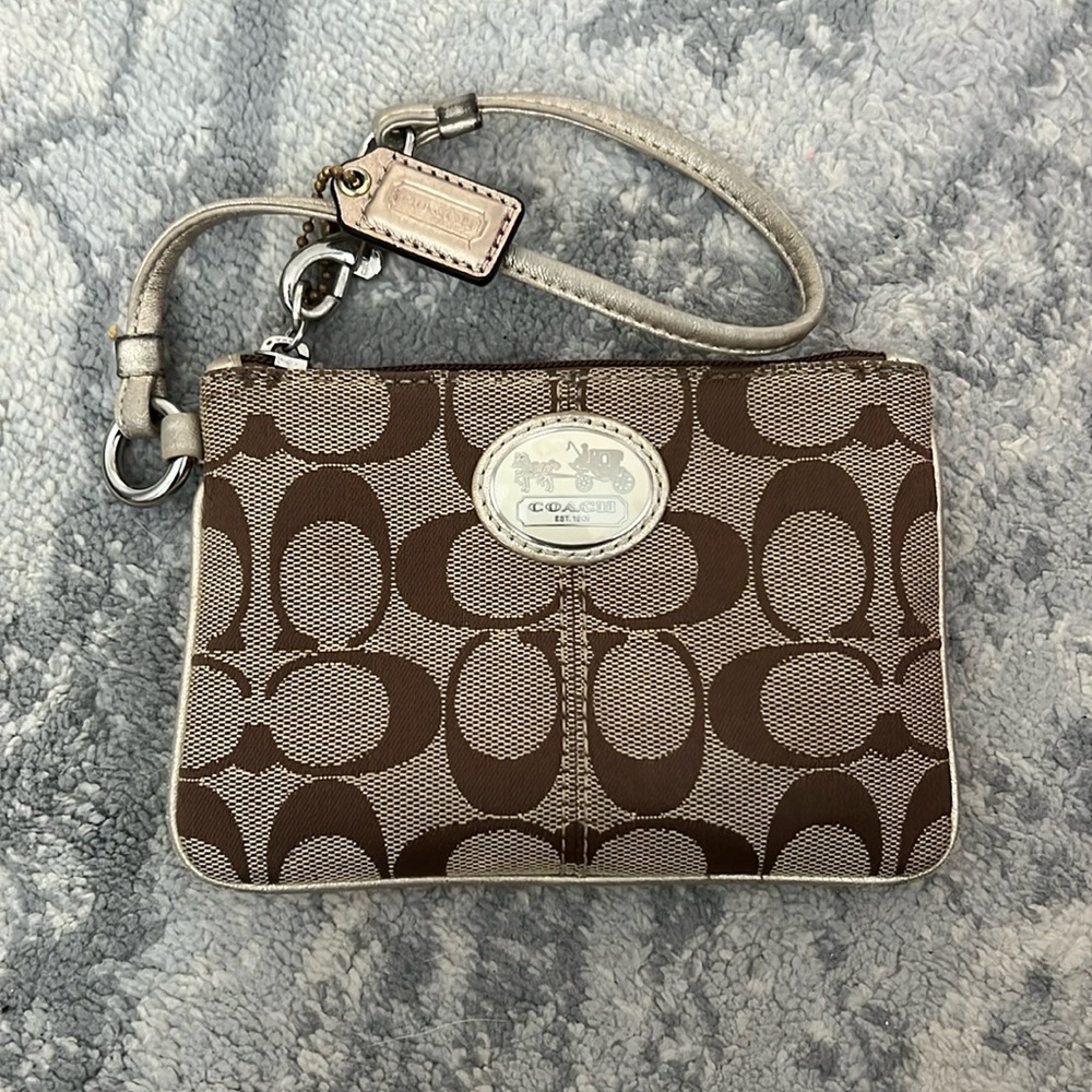 COACH small wristlet Brown